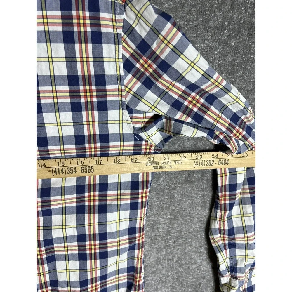 Banana Republic Soft Wash Plaid Button Down Shirt Mens Size Small Long Sleeve
